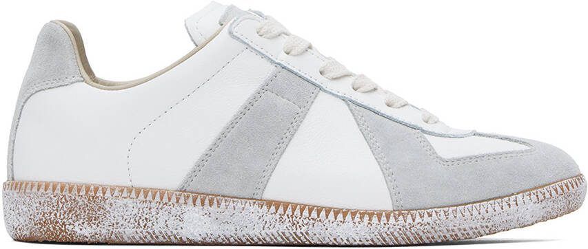 Maison Margiela White  Gray Replica Sneakers - Picture 5
