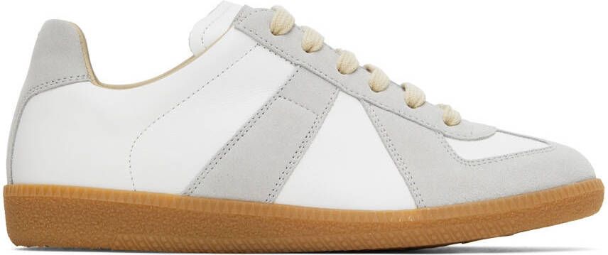 Maison Margiela Off-White  Gray Replica Sneakers - Picture 4
