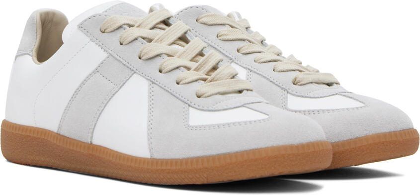 Maison Margiela White  Gray Replica Sneakers - Picture 4