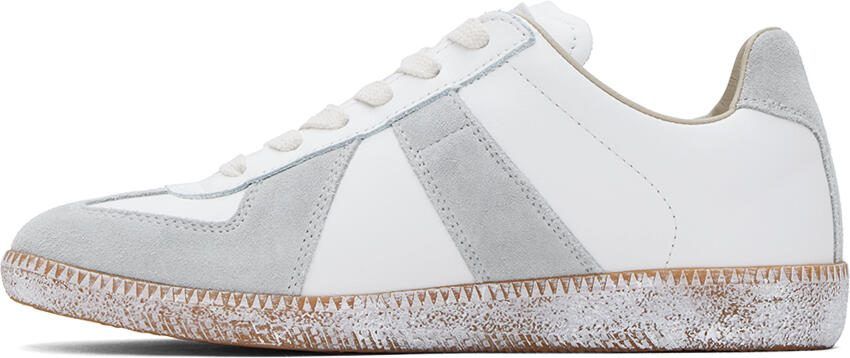 Maison Margiela White  Gray Replica Sneakers - Picture 3