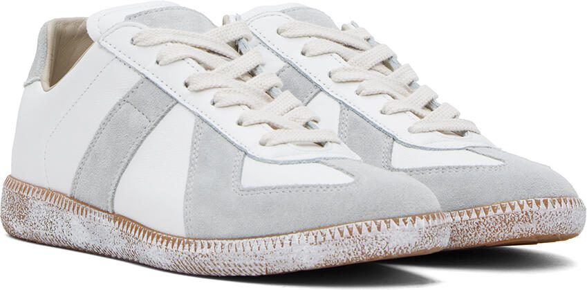 Maison Margiela White  Gray Replica Sneakers - Picture 2