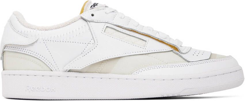 Maison Margiela White  Yellow Reebok Classics Edition Memory Of Sneakers - Picture 4