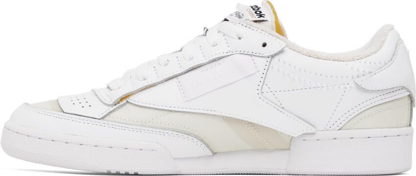 Maison Margiela White  Yellow Reebok Classics Edition Memory Of Sneakers - Picture 3