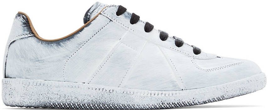 Maison Margiela Off-White Painted Replica Sneakers - Picture 3