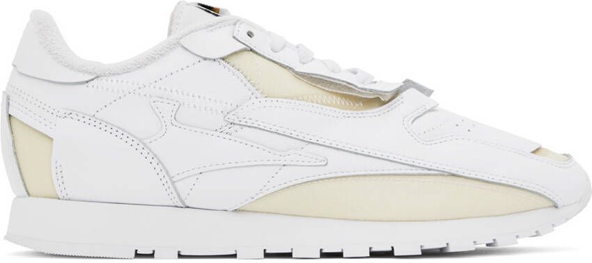 Maison Margiela White  Yellow Reebok Classics Edition Memory Of Sneakers - Picture 6