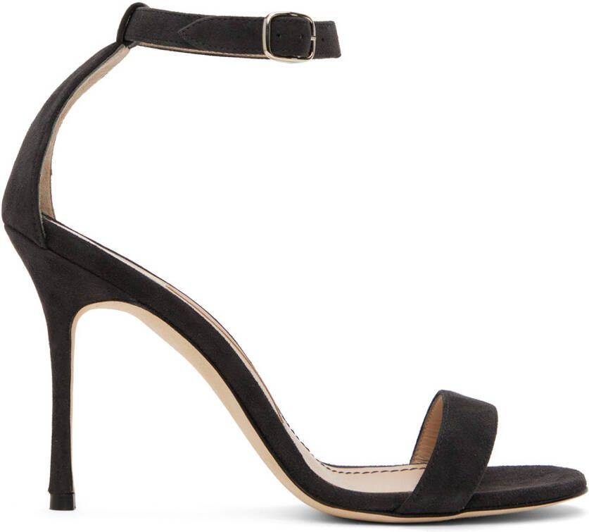 Manolo Blahnik Black Chaos Heeled Sandals - Picture 5