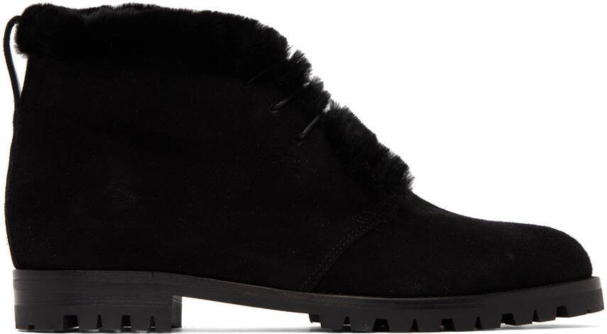 Manolo Blahnik Black Mircus Ankle Boots - Picture 4