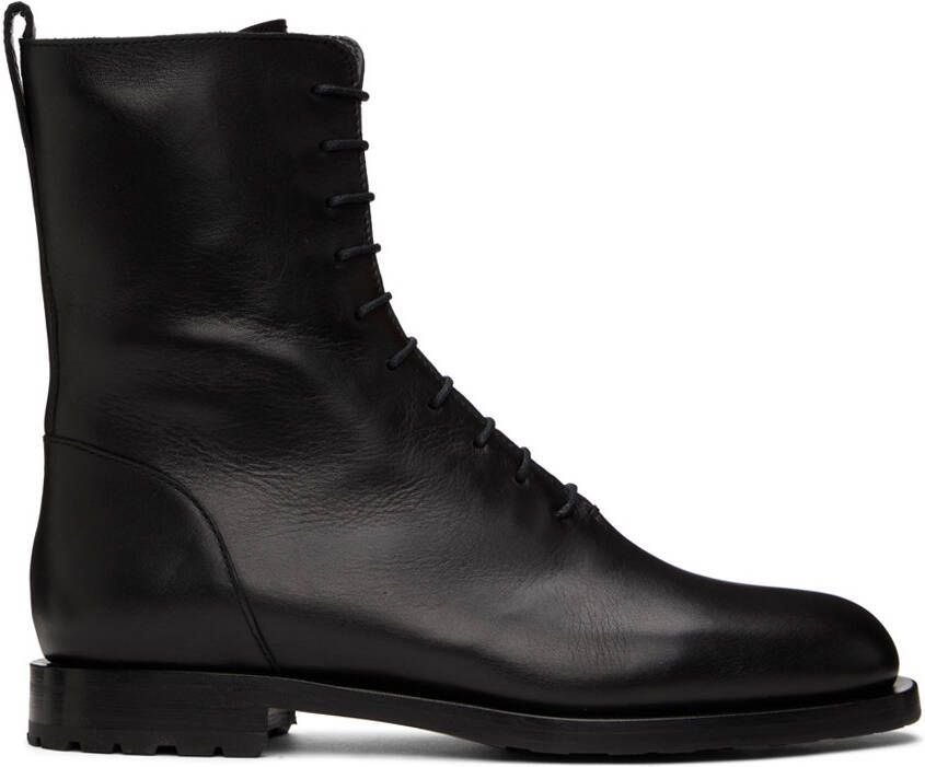 Manolo Blahnik Black Planigia Boots - Picture 4