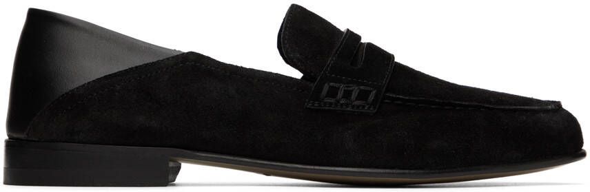 Manolo Blahnik Black Plymouth Loafers