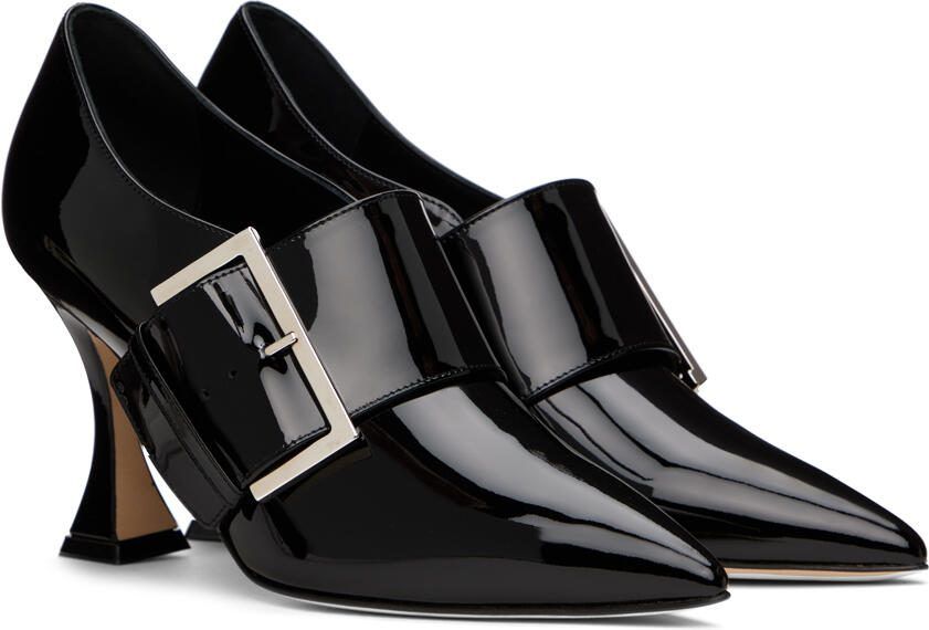 Manolo Blahnik Black Arre Heels - Picture 2
