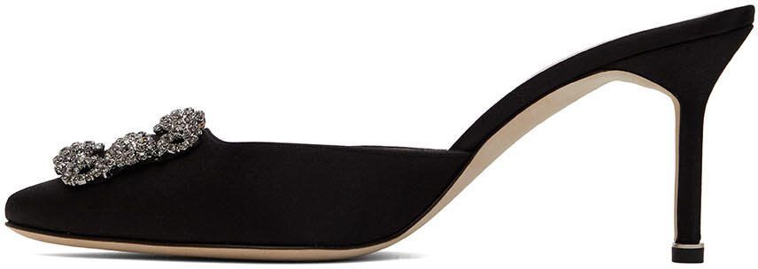 Manolo Blahnik Black Hangisimu 50 Heeled Sandals - Picture 3