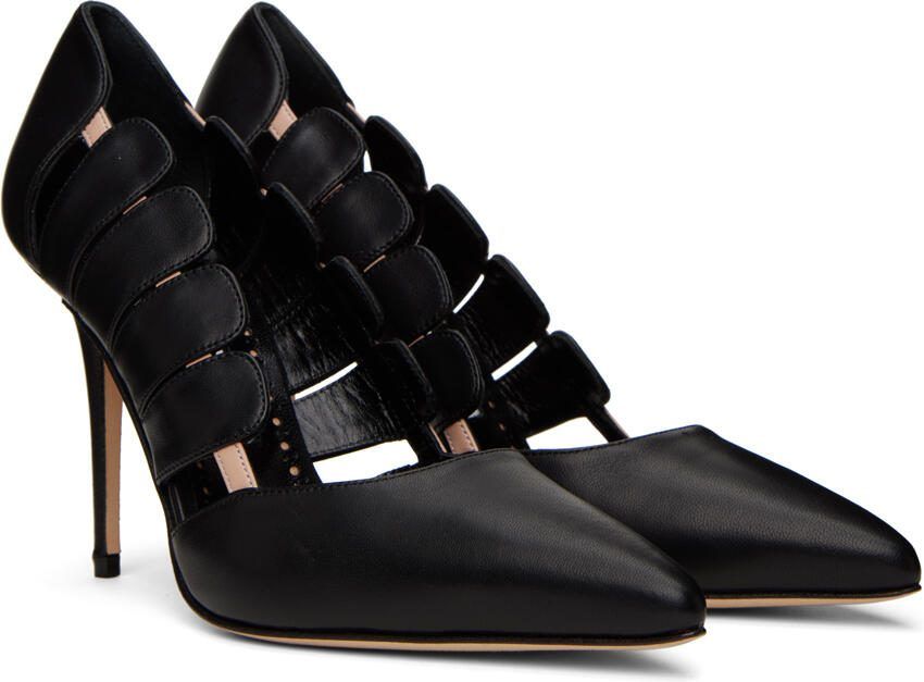 Manolo Blahnik Black Hazra Pumps