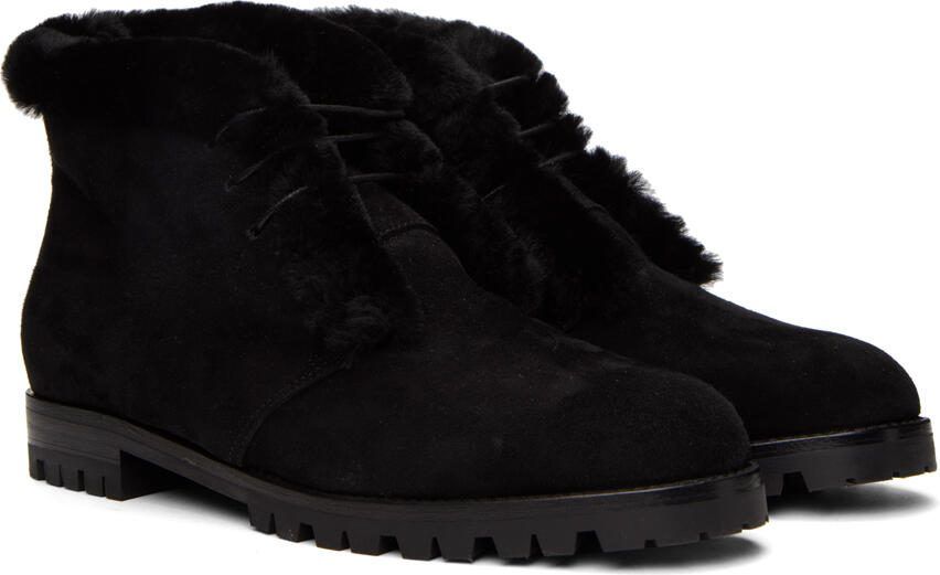 Manolo Blahnik Black Mircus Ankle Boots - Picture 2