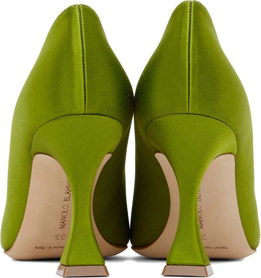 Manolo Blahnik Green Fabetapump Heels
