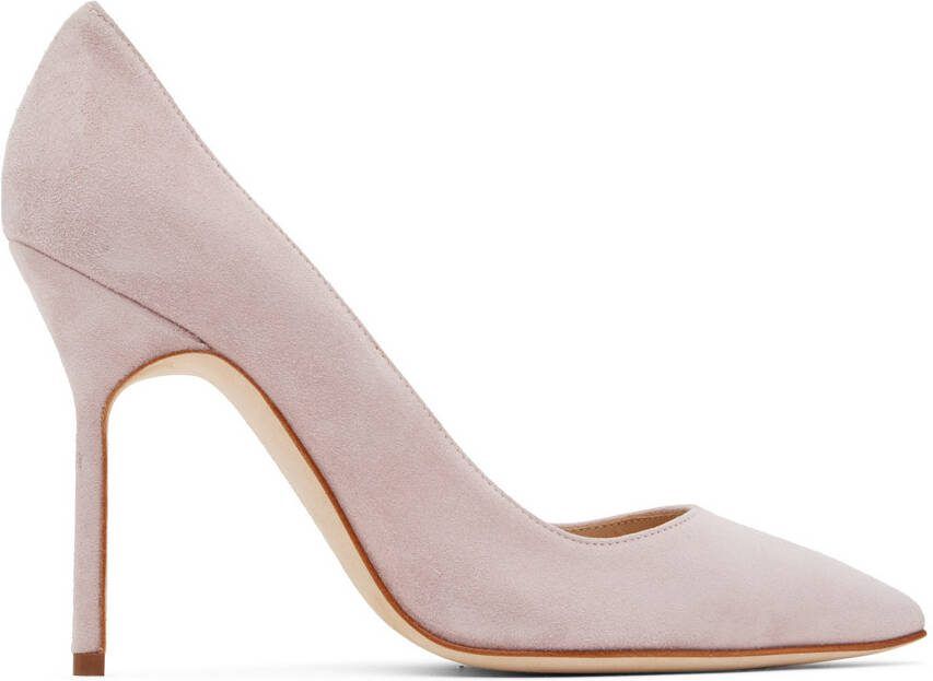 Manolo Blahnik Purple Tora Heels - Picture 5