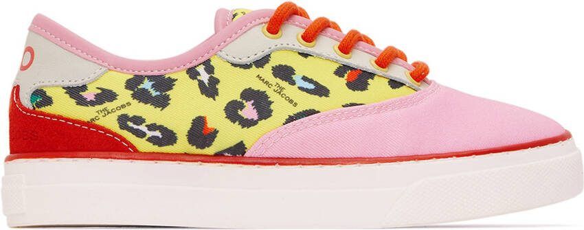 Marc Jacobs Kids Pink  Yellow Hawaii Sneakers