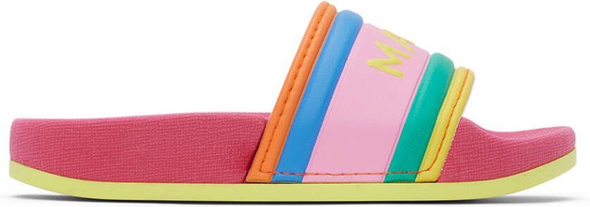 Marc Jacobs Kids Pink Rubber Slides - Picture 5