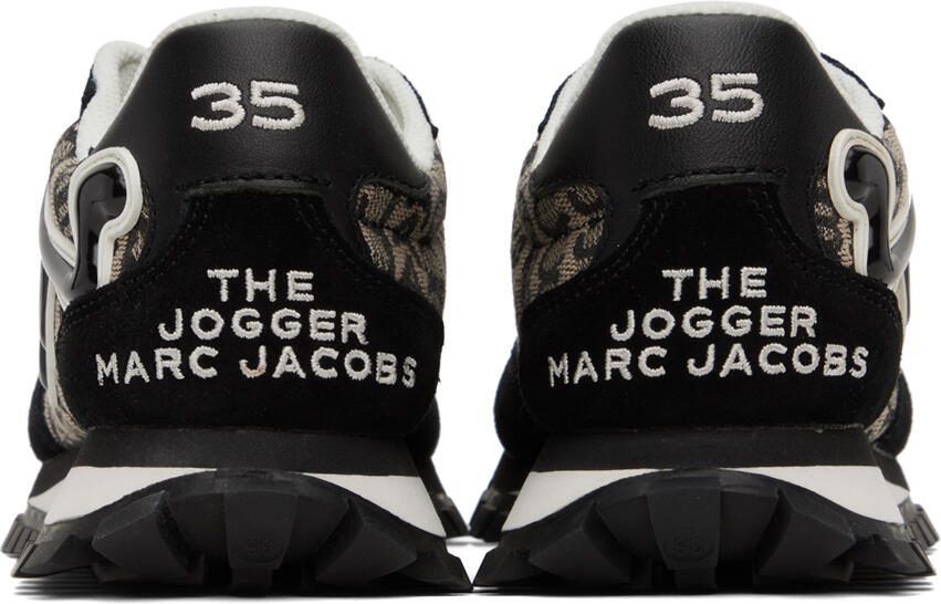 Marc Jacobs Black  White 'The Monogram Jogger' Sneakers