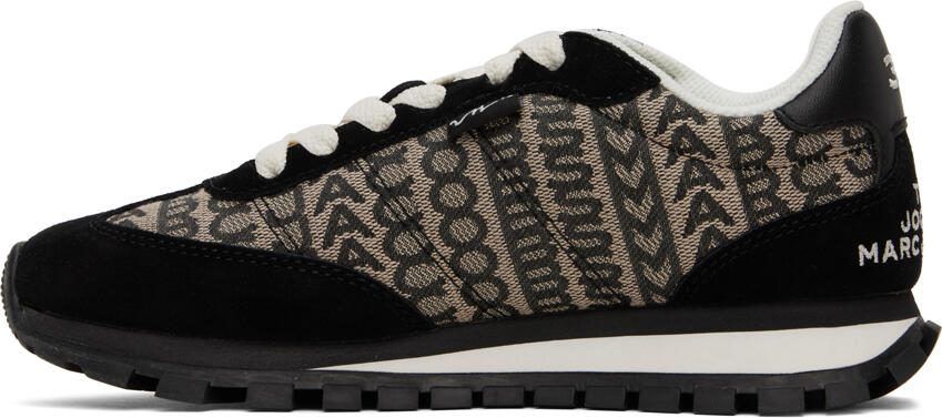Marc Jacobs Black  White 'The Monogram Jogger' Sneakers - Picture 3