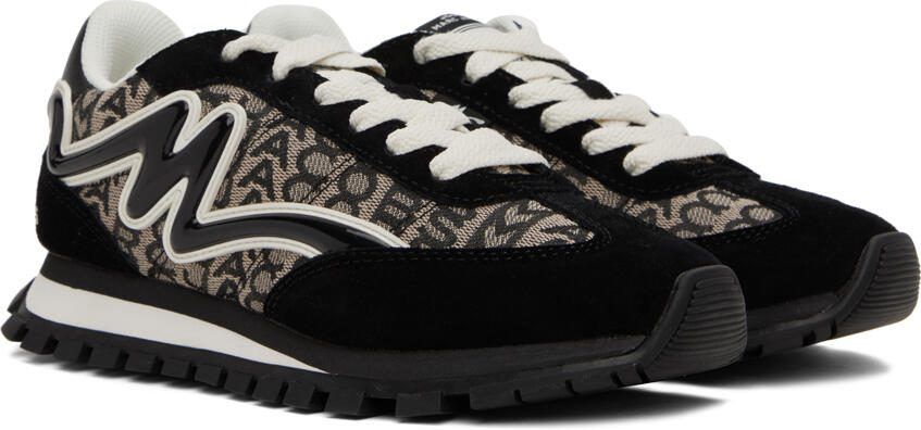 Marc Jacobs Black  White 'The Monogram Jogger' Sneakers - Picture 2