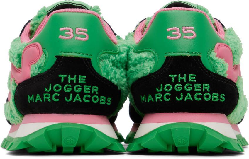 Marc Jacobs Pink  Green 'The Teddy Jogger' Sneakers