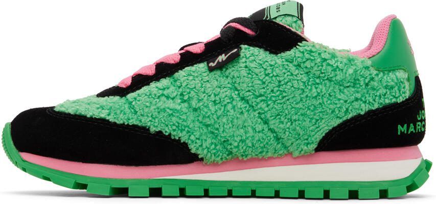 Marc Jacobs Pink  Green 'The Teddy Jogger' Sneakers - Picture 3