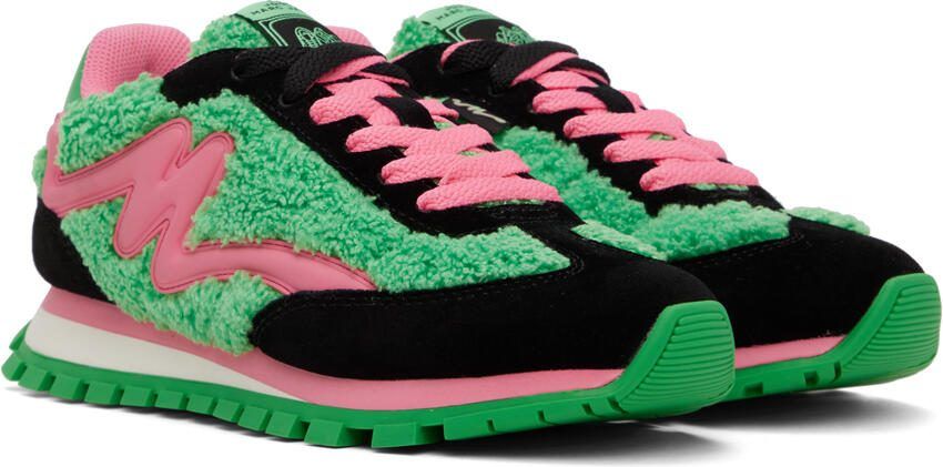 Marc Jacobs Pink  Green 'The Teddy Jogger' Sneakers - Picture 2