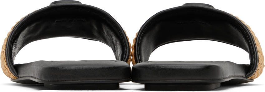 Marc Jacobs Tan  Black 'The J Marc' Sandals