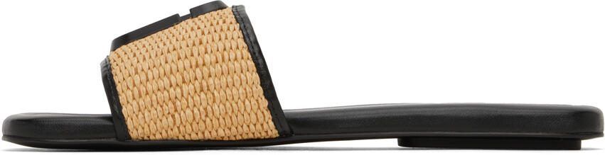 Marc Jacobs Tan  Black 'The J Marc' Sandals - Picture 3