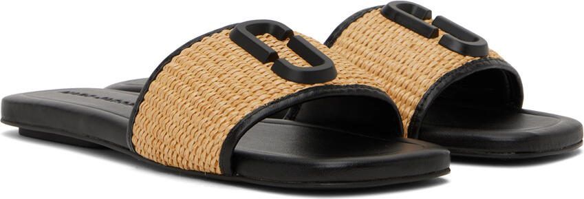 Marc Jacobs Tan  Black 'The J Marc' Sandals - Picture 2