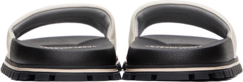 Marc Jacobs White 'The Leather Slide' Sandals - Picture 4
