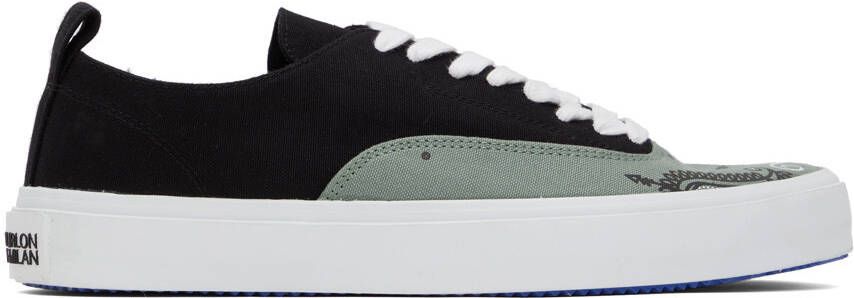 Marcelo Burlon County of Milan Black  Green OG Viento Low Top Sneakers