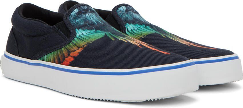Marcelo Burlon County of Milan Black Icon Wings Slip-On Sneakers - Picture 2