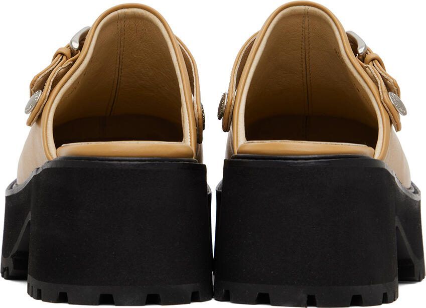 Marge Sherwood Tan 70's Clogs