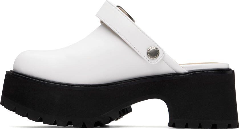 Marge Sherwood White 70's Clogs - Picture 2