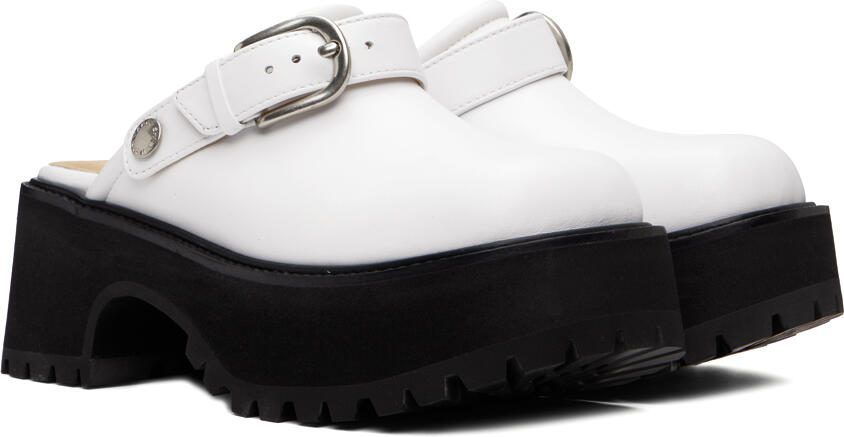 Marge Sherwood White 70's Clogs - Picture 3
