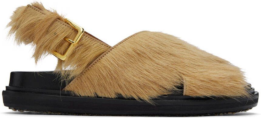 Marni Beige Fussbett Sandals - Picture 2
