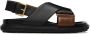 Marni Black  Brown Fussbett Sandals - Thumbnail 1