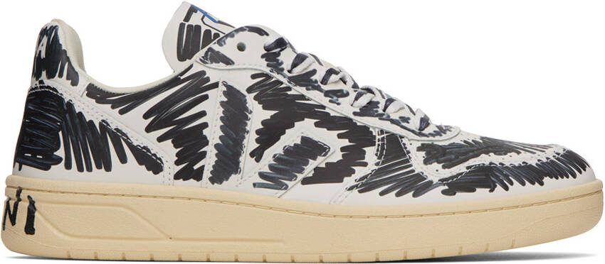 Marni Black  White Veja Edition V-10 Sneakers
