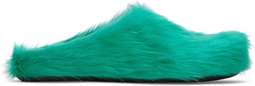 Marni Green Fussbett Sabot Loafers - Picture 5