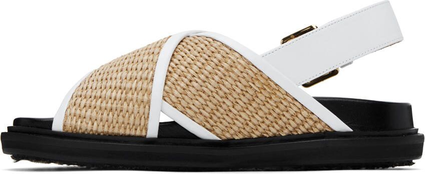 Marni Beige Fussbett Sandals - Picture 3