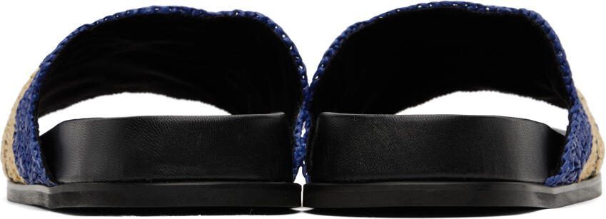 Marni Blue  Beige No Vacancy Inn Edition Fussbett Sandals - Picture 2