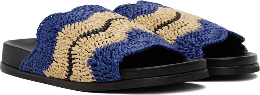 Marni Blue  Beige No Vacancy Inn Edition Fussbett Sandals