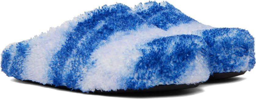 Marni Blue Fussbet Sabot Loafers - Picture 3
