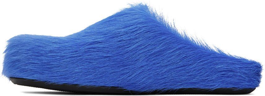 Marni Blue Fussbett Sabot Loafers - Picture 3