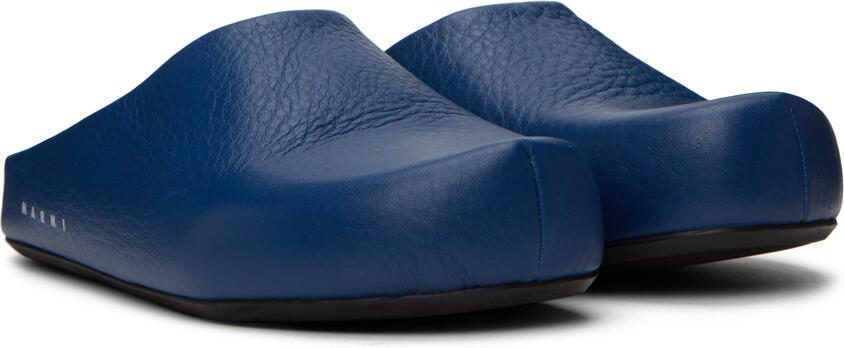 Marni Blue Fussbett Sabot Loafers - Picture 2