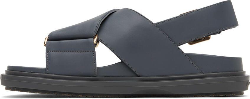 Marni Gray Fussbett Sandals - Picture 3