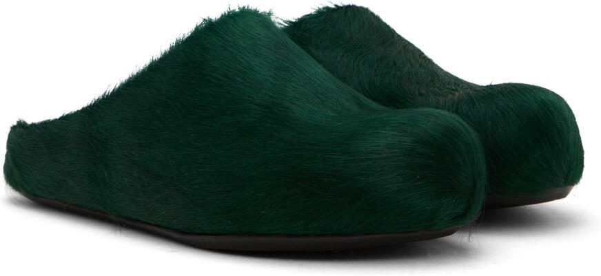 Marni Green Fussbett Sabot Loafers - Picture 2