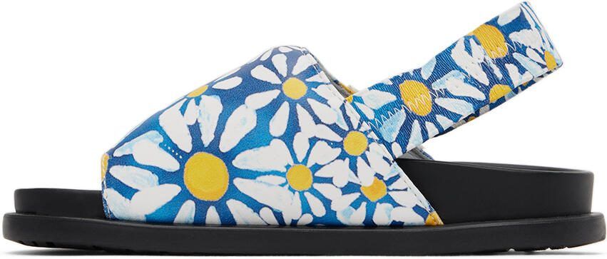 Marni Kids Blue Floral Sandals - Picture 3