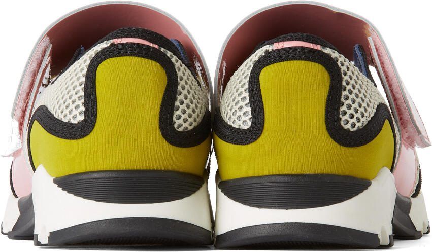 Marni Kids Yellow  White Scuba Sneakers